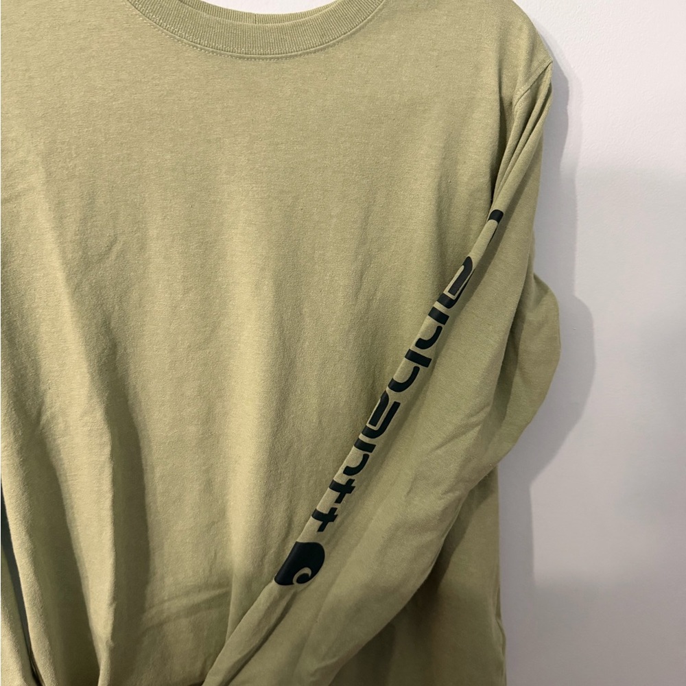 Light Green Long Sleeve Men's Shirt